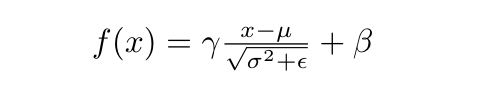 Batch Normalization Equation